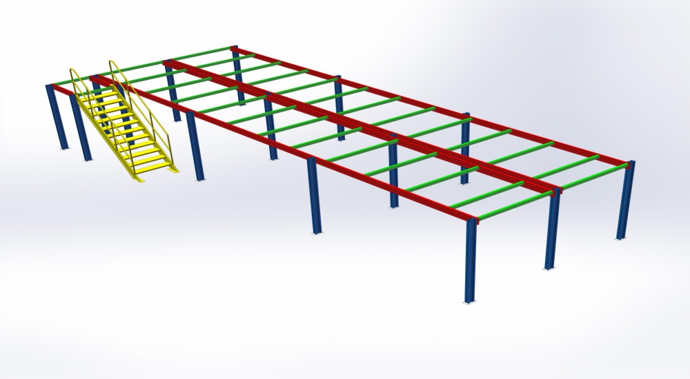 非標(biāo)定做鋼平臺(tái)貨架分享